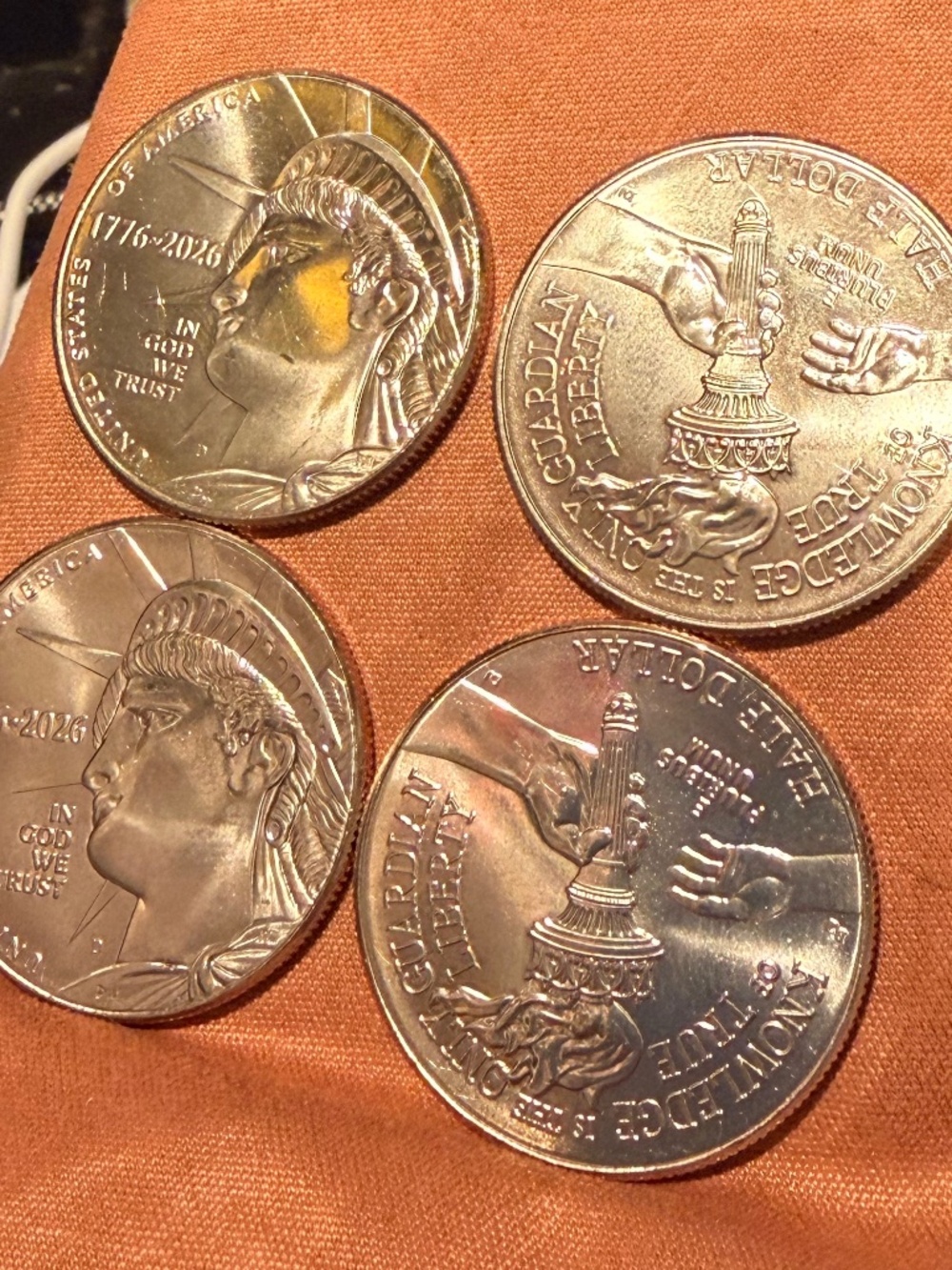 2026 D 4 coins Semiquinc Liberty $Half FROM Bank Roll #206259461695 - Picture 2 of 7